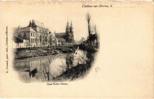 CPA CHALONS-sur-MARNE Quai N.-D. (491001)