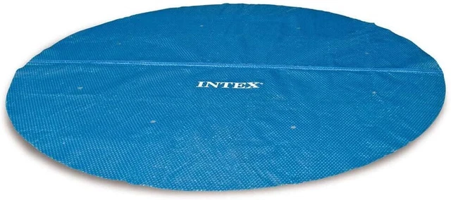 TECPLAST Bâche Piscine Ronde 6,20m - Couverture Protection Pour Piscine Hors Sol 5,4m Avec Filet D'Écoulement PO155RD