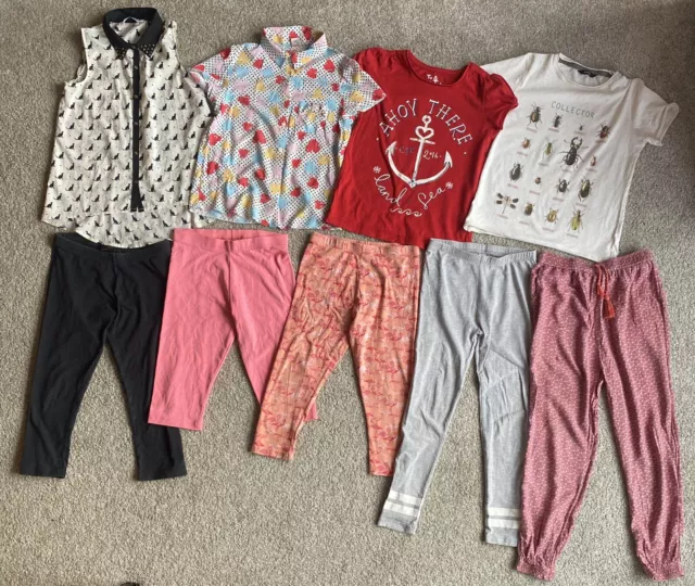 Girls  Summer Clothes Bundle 8-9 Years T-shirts Leggings