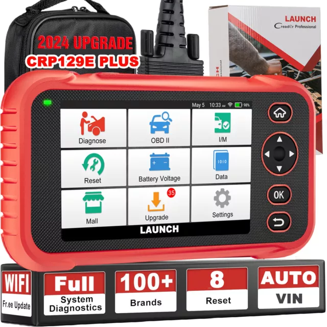 LAUNCH CRP129E PLUS KFZ Profi OBD2 Scanner Diagnosegerät Auto ALLE SYSTEM TPMS