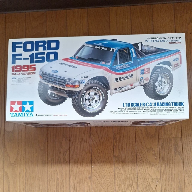 DISCONTINUED TAMIYA 1/10 Electric Rc Ford F150 1995 Baja Version Ta02T