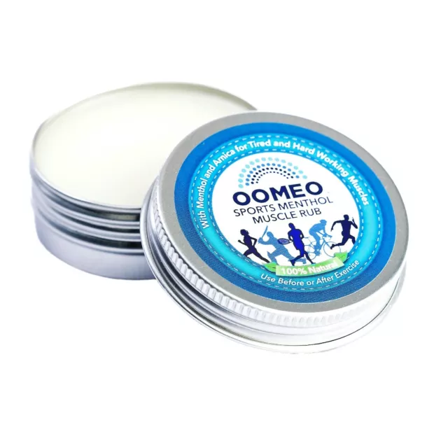 Menthol muscle rub arnica salve cream workout exercise relief OOMEO