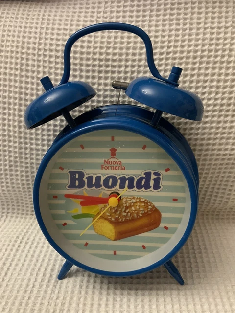 OROLOGIO SVEGLIA BUONDì NUOVA FORNERIA MOTTA FUNZIONA SVEGLIA NON SUONA VINTAGE