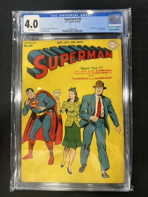 Superman #30 CGC 4.0 1944 1st app. and origin Mr. Mxyztplk