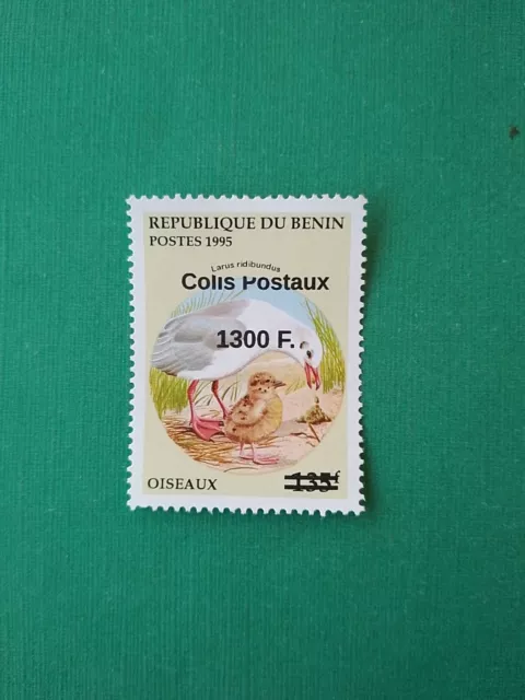 Bénin surchargé overprint 1300f sur 135f MNH neuf Oiseau Colis Postaux