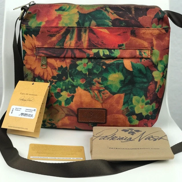 NWT Patricia Nash Patina Carmini Sling Crossbody Bag Multicolored & Tan Dust Bag