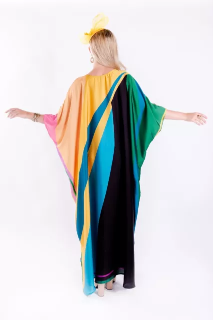 Vibrant Robe Designer Kaftan Plus Size Night Resort Wear USA UK Casual Kaftan 2