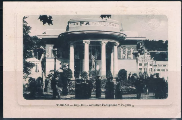 Cartolina Italia. Torino Expo 1911 Padiglione "Paquin". Nuova non viaggiata