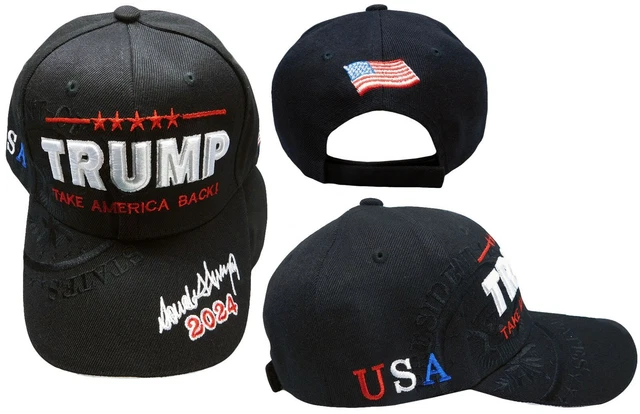 Casquette Trump 2024 Keep America Great – Rouge, Coton Toile, Ajustable, Neuve