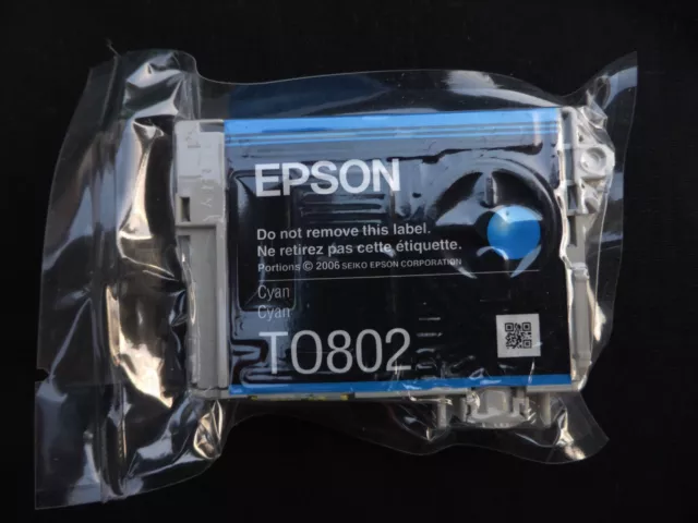 Epson T0802 Original Cyan Tintenpatrone