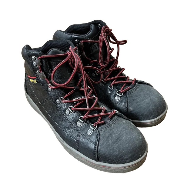 CATERPILLAR STEEL TOE Safety Boots Men's 13 Black P90189 ASTM F241311