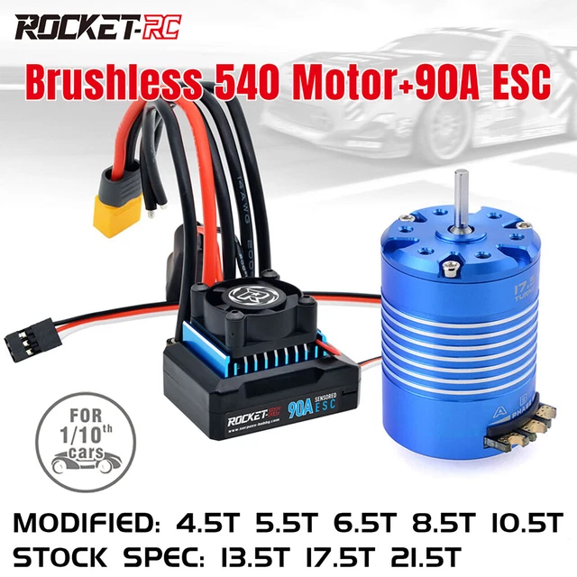 Spektrum Esc 1/8 Rc Brushless Motor Set 3670 2150kv +120a Esc+
