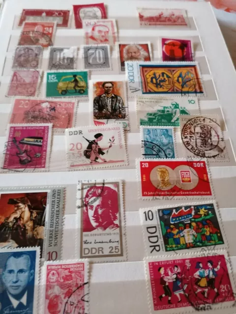 Briefmarken - DDR - 7 Seiten - s.Fotos 3