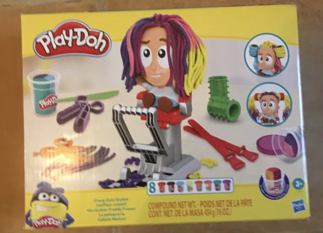 Play-Doh ! Crazy Cuts Stylist ! Brand New In Box / Sealed ! 8 X Tubs Of Playdoh