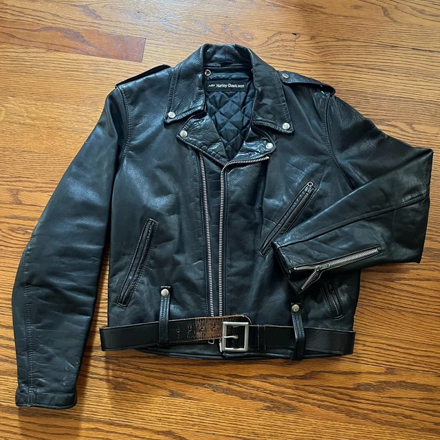 vintage amf harley davidson leather jacket
