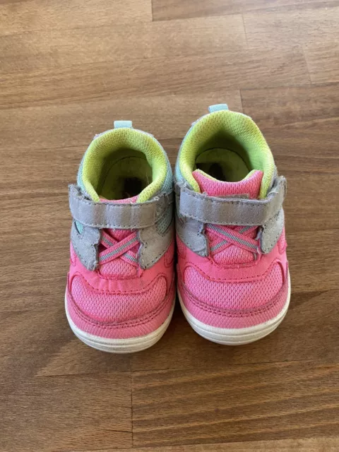 Toddler Girls Surprize Stride Rite Size 4 Pink Yellow Blue Chase Sneakers Shoes