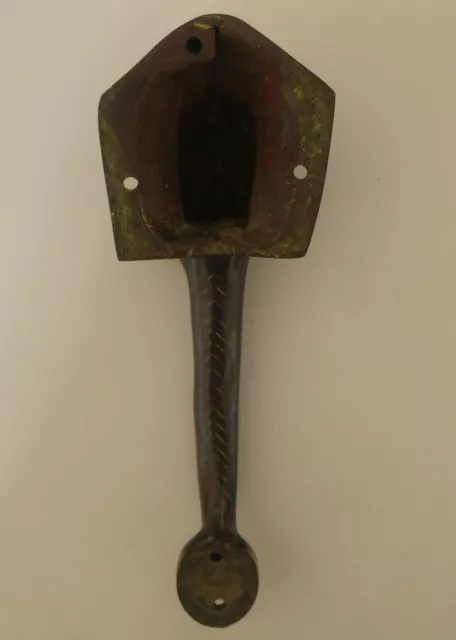 Elephant Head Figurine Brass Door Handle 4.9" - Nepal 2