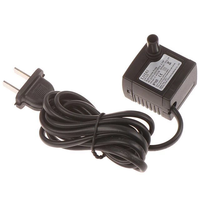 AC 220V 3W US Plug Submersible Water Pump Aquarium Fountain Air Fish Pond Tan ba