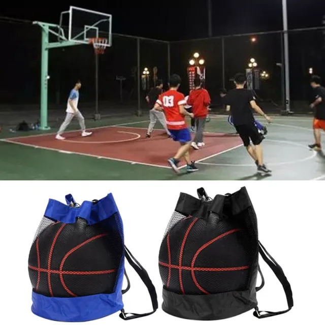 Sport Basketball Backpack Shoulder Bag Basketball Net Bag Volleyball Football F3