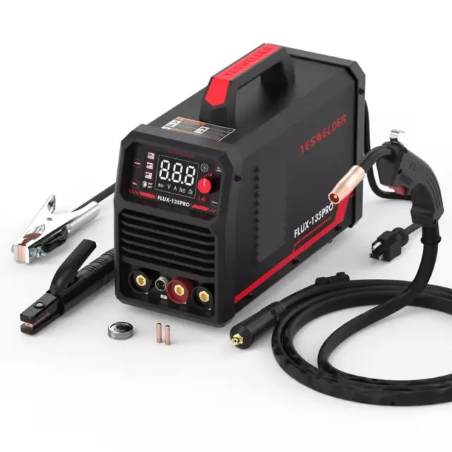 YESWELDER FLUX-135PRO 135Amp MIG Welder 110V Flux Core Welder, Flux Mig/Lift Tig