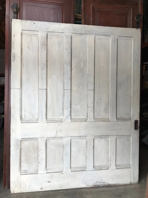 Antique Single Large 72x90 Wood Pocket Door Wall Room Divider Old VTG 240-23B