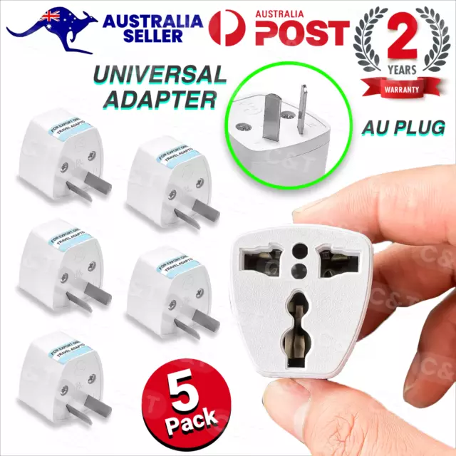 US UK EU Universal to AU Australia AC Power Adapter Plug Travel Converter