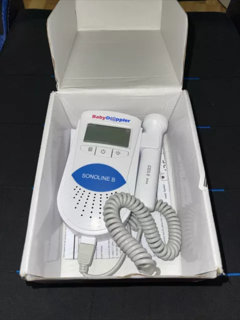 Sonoline B Baby Doppler Blue Heart Monitor Manual Ultrasound Tested & Working