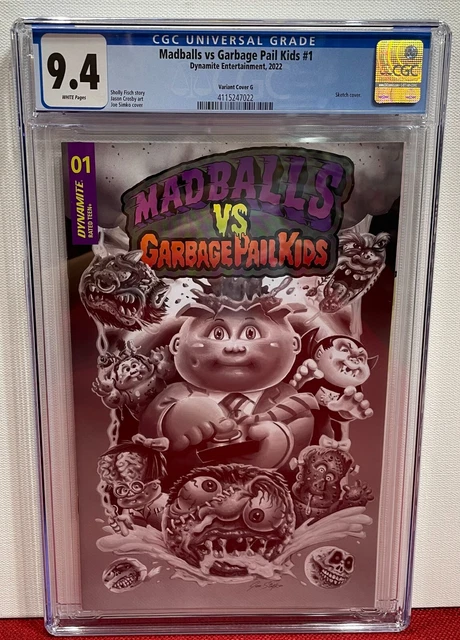 Madballs vs Garbage Pail Kids Issue #1 2022 Variant Cover G CGC Graded 9.4 Comic