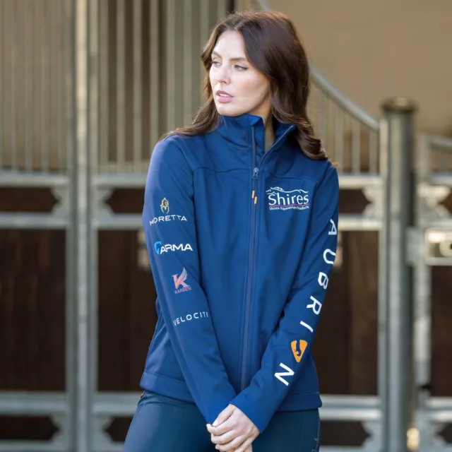 Shires Aubrion Branded Softshell Jacket - Unisex,  XS-XXL Navy