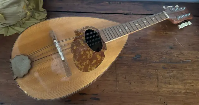 Antico mandolino/liuteria Meazzi -Amalfi- strumento musicale d'epoca -