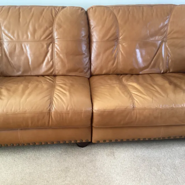 4 seater leather sofa used