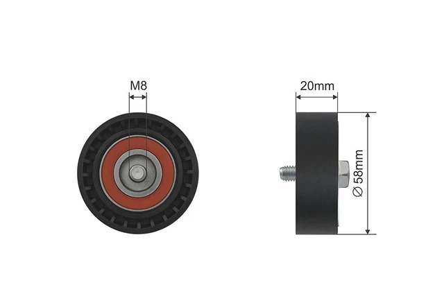 NTY Poulie, courroie de distribution compatibilite avec AUDI SEAT SKODA VW VAG