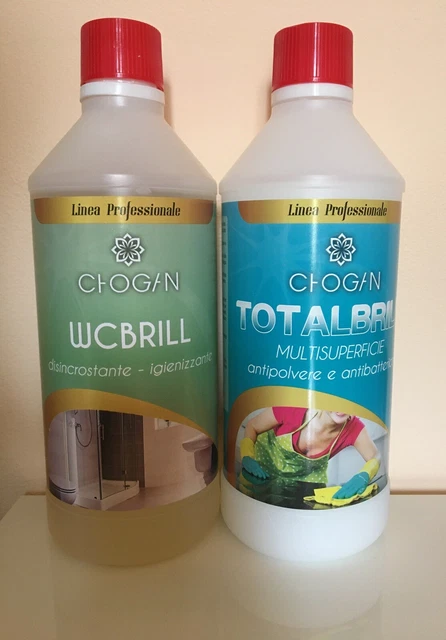 CHOGAN 2 PRODOTTI Meravigliosi Total Brill E Wc Brill (750 ML) + Omaggio  EUR 19,50 - PicClick IT