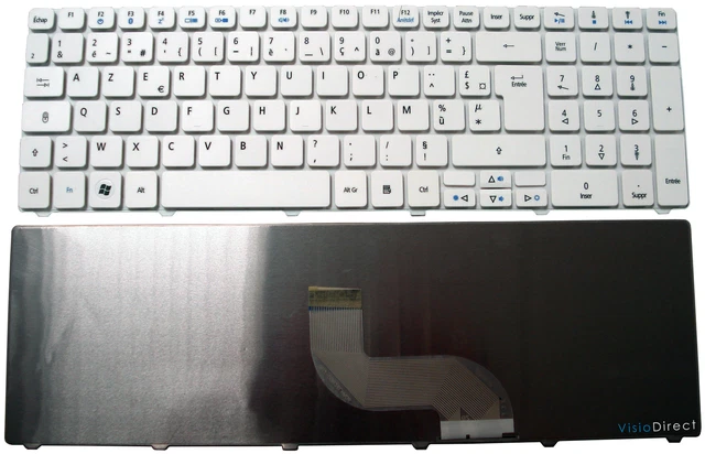 Clavier AZERTY Français Pour Ordinateur Portable Packard Bell Easynote LM81/LM82 - Neuf, Noir, Référence CL-115-5810AZN