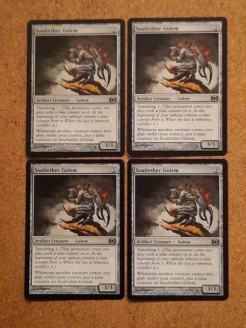 Soultether Golem 4x FOIL FUT MTG Future Sight Uncommon NM+ artifact Soultether Golem 4x FOIL FUT MTG Future Sight Uncommon NM+ artifact