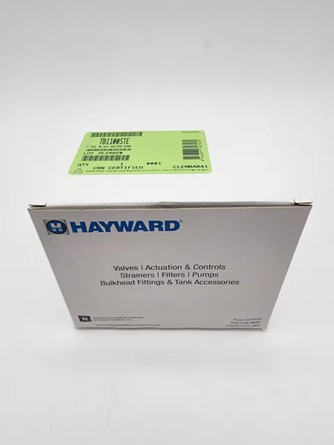 Hayward TB1100STE 1" PVC Inline True Union Ball Valve with Socket/Threaded EPDM