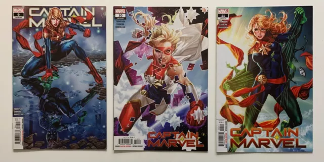 Captain Marvel #9, 10 & 11 (Marvel 2019) 3 x VF+ & NM comics