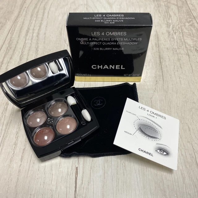 Sombra De Ojos Cuadrada Chanel Les 4 Sombras 328 Blurry Malva Multiefecto Nueva En Caja Original