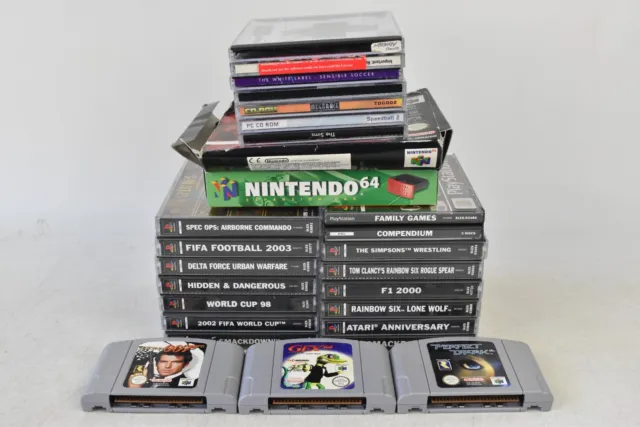 Bundle Of Various Video Games - PS1 Games, PC Games, N64 Games & N64 Expansion