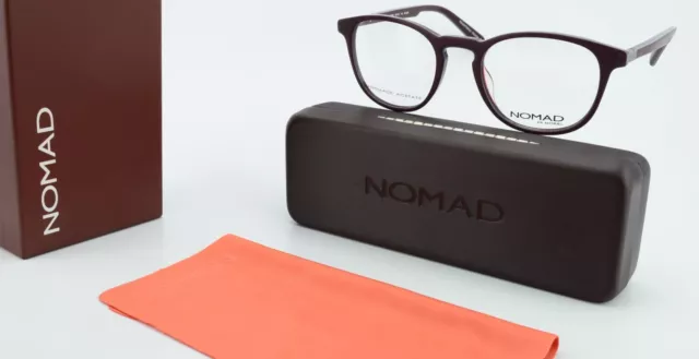 NOMAD MOREL Brille 3109N 49-20 140 RR 060 Weinrot Panto Etui Handmade France