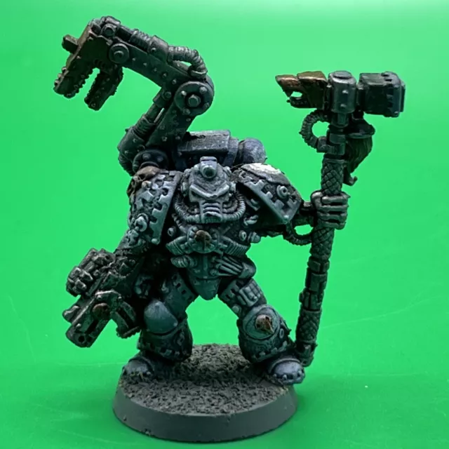 SPACE WOLVES IRON PRIEST Metal Space Marines Army Painted Warhammer 40K 1990s SPACE WOLVES IRON PRIEST Metal Space Marines Army Painted Warhammer 40K 1990s