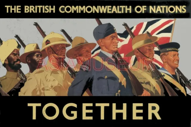 1942 WW2 BRITISH COMMONWEALTH INDIA CANADA AUSTRALIA ARMY SOLDIER WAR Postcard