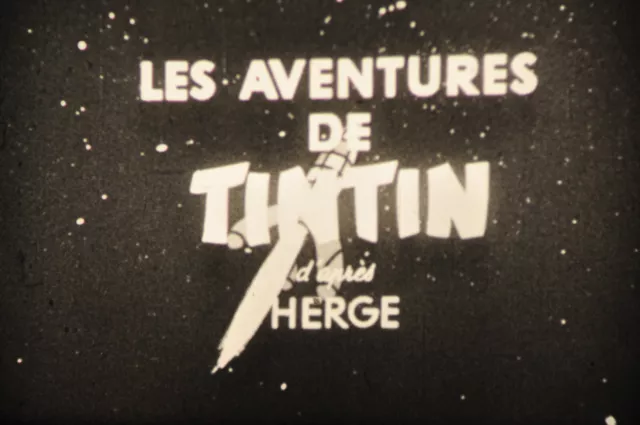 Tres Rare En 16Mm Les Aventures De Tintin - Objectif Lune -  Espionnage Nb Tbe