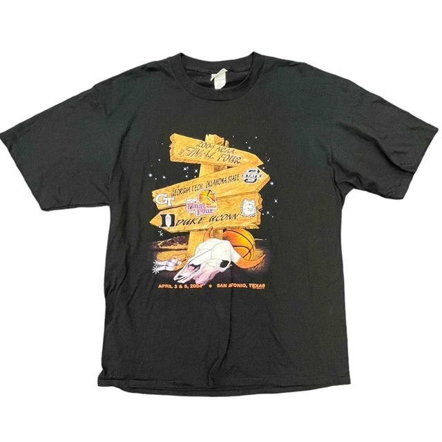 2004 LEE UConn University Connecticut National Champions XL Black T-shirt