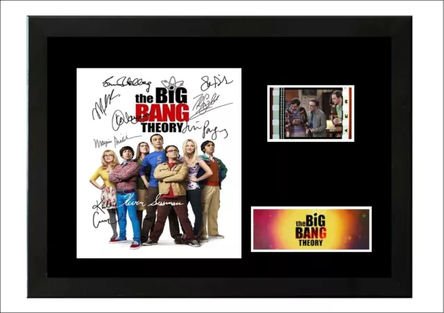 The Big Bang Theory 35mm Framed Film cell display New Cast signed stunning