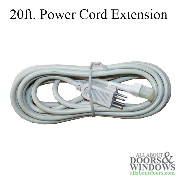 Extension Cord for Power Supply, 20’ Length