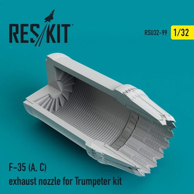 F-35 (A, C) exhaust nozzle for Trumpeter kit - 1/32 - Reskit RSU32-0099