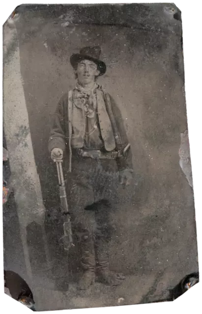 Billy The Kid famous Historical 3 Million Dollar sixth-plate dark tintype C712S