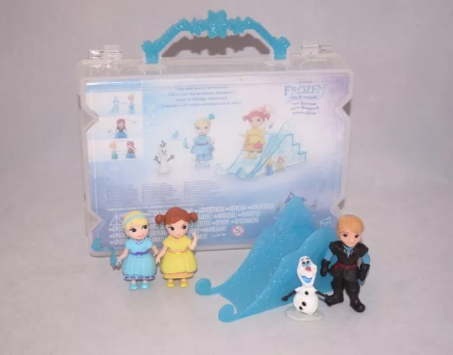 Disney Frozen Little Kingdom Snow Sisters Set Slide Figure Elsa Anna Olaf MB40