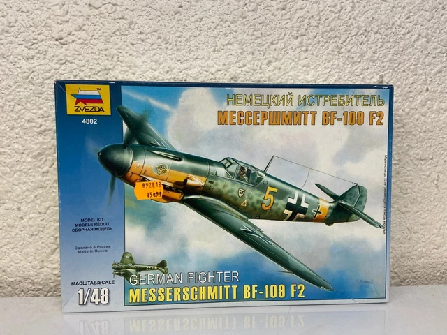 Maquette Vintage  Avion militaire 1/48 ZVEZDA 4802 Messerschmitt BF-109 F2